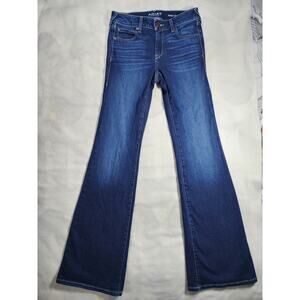 Ariat Katie Flare Jeans Size 27L Perfect Rise Long Tall Western Boho Medium Wash